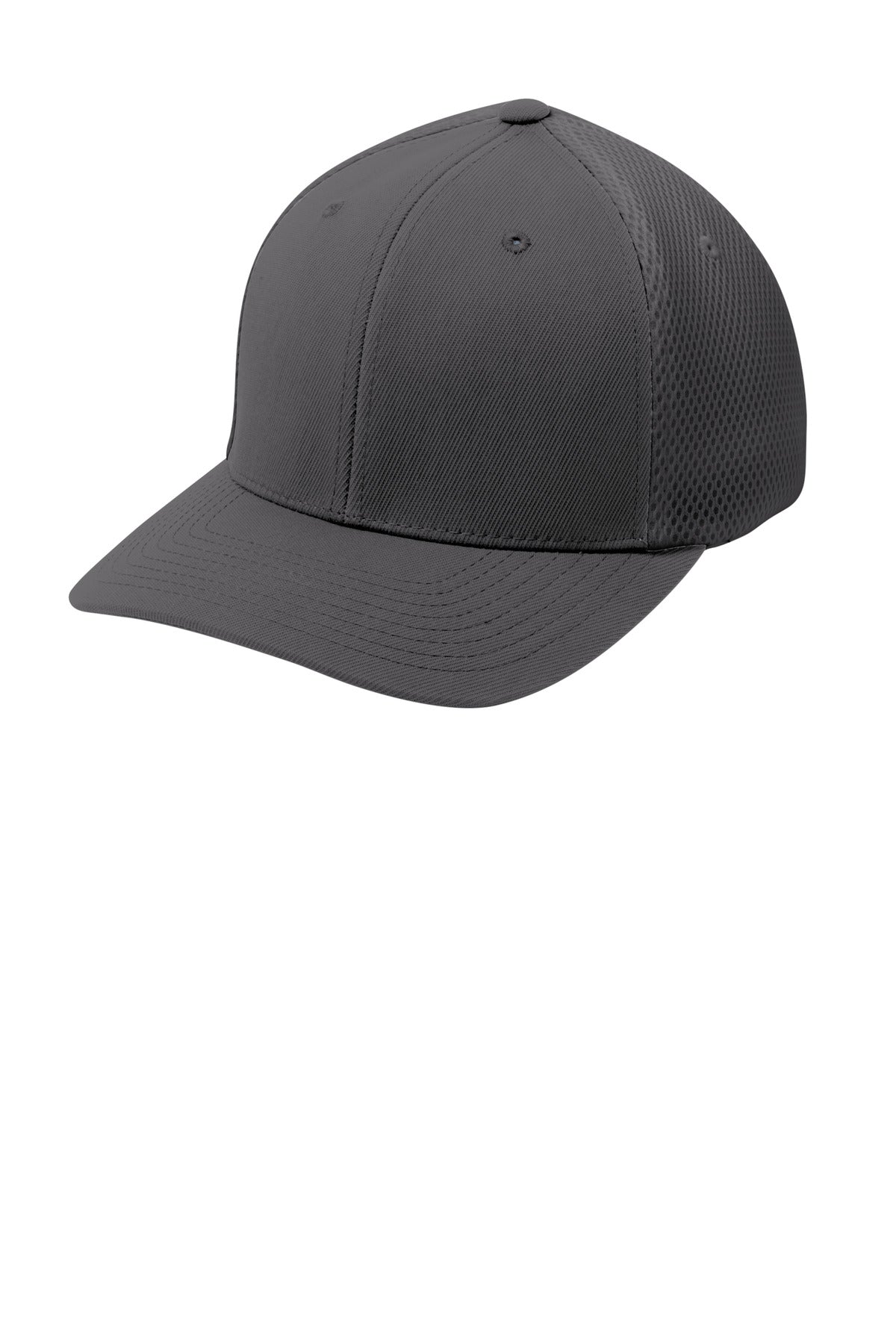 Sport-Tek  Flexfit  Air Mesh Back Cap. STC40 - Graphite/ Graphite