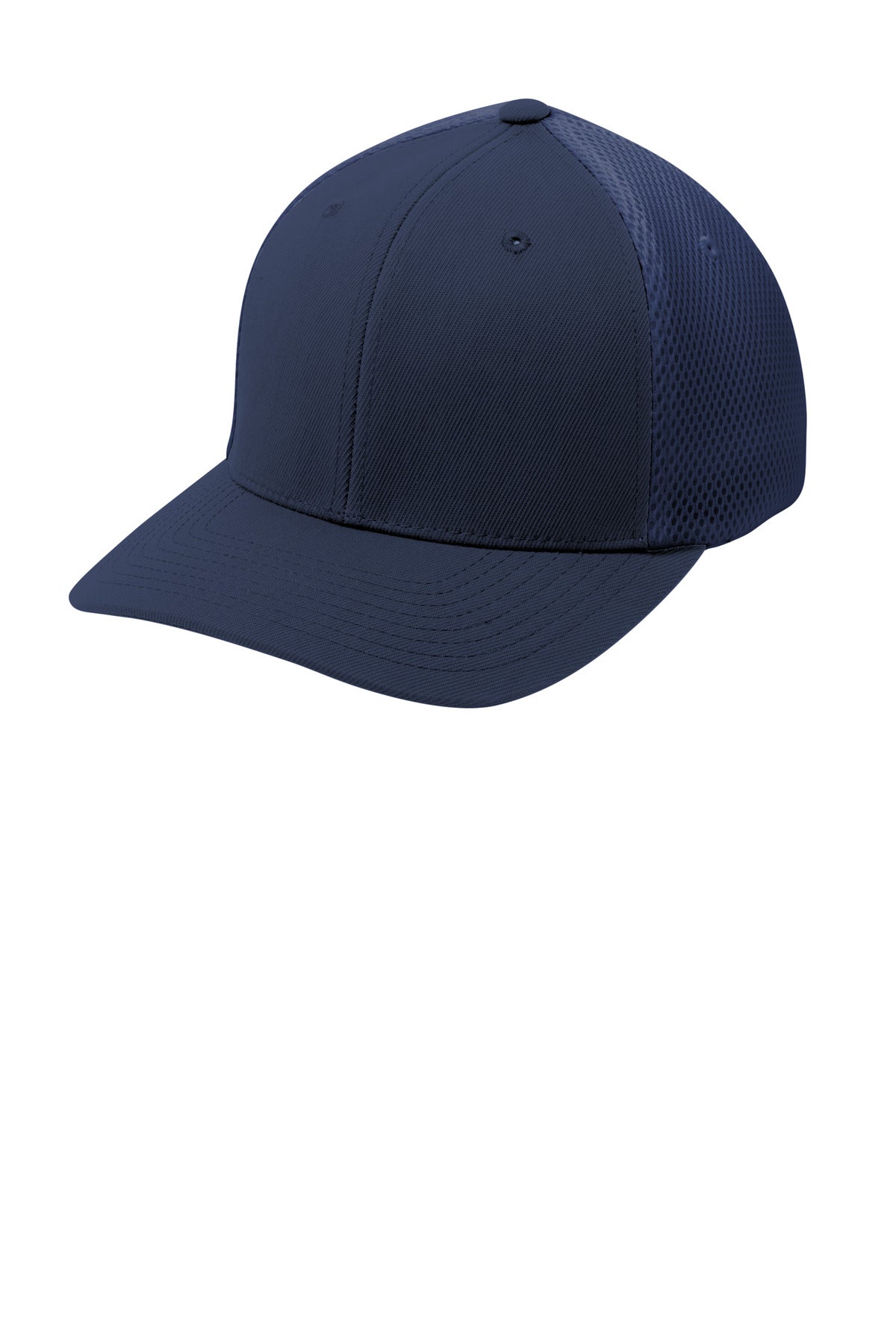 Sport-Tek  Flexfit  Air Mesh Back Cap. STC40 - True Navy/ True Navy