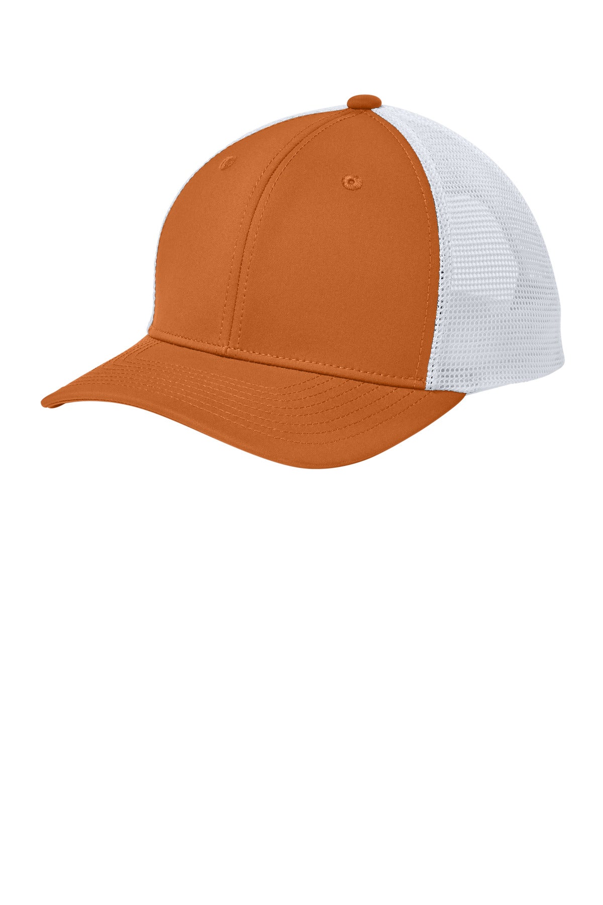 Sport-Tek Club Trucker Cap STC46 - Texas Orange/ White