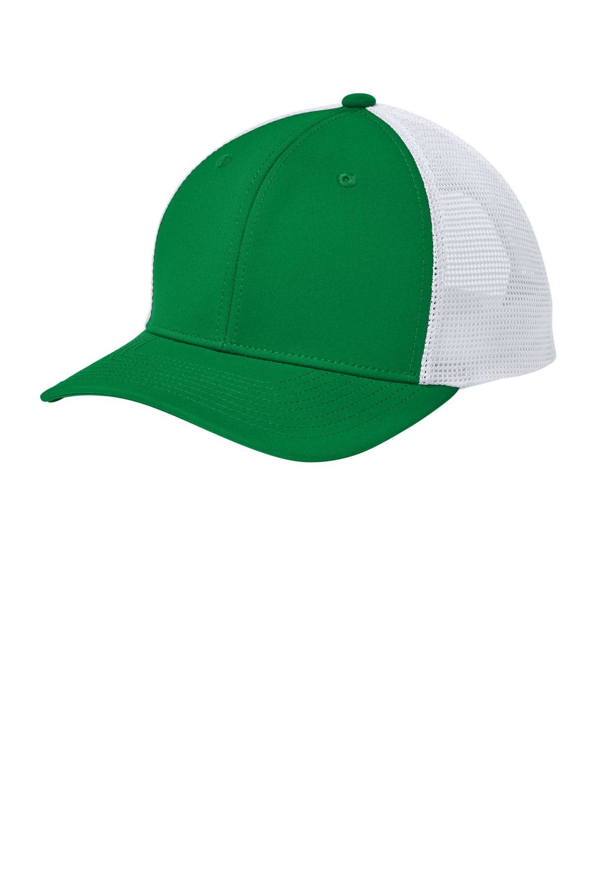 Sport-Tek Club Trucker Cap STC46 - True Kelly Green/ White