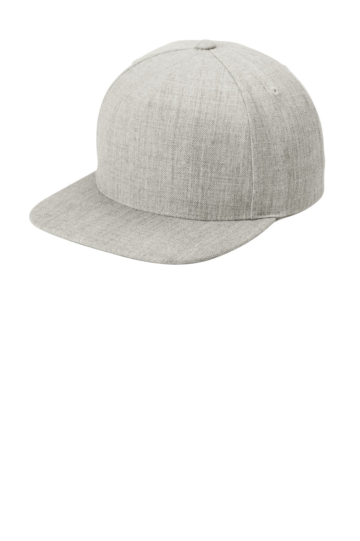 Sport-Tek YP Classics Premium 5-Panel Snapback Cap STC55 - Heather Grey