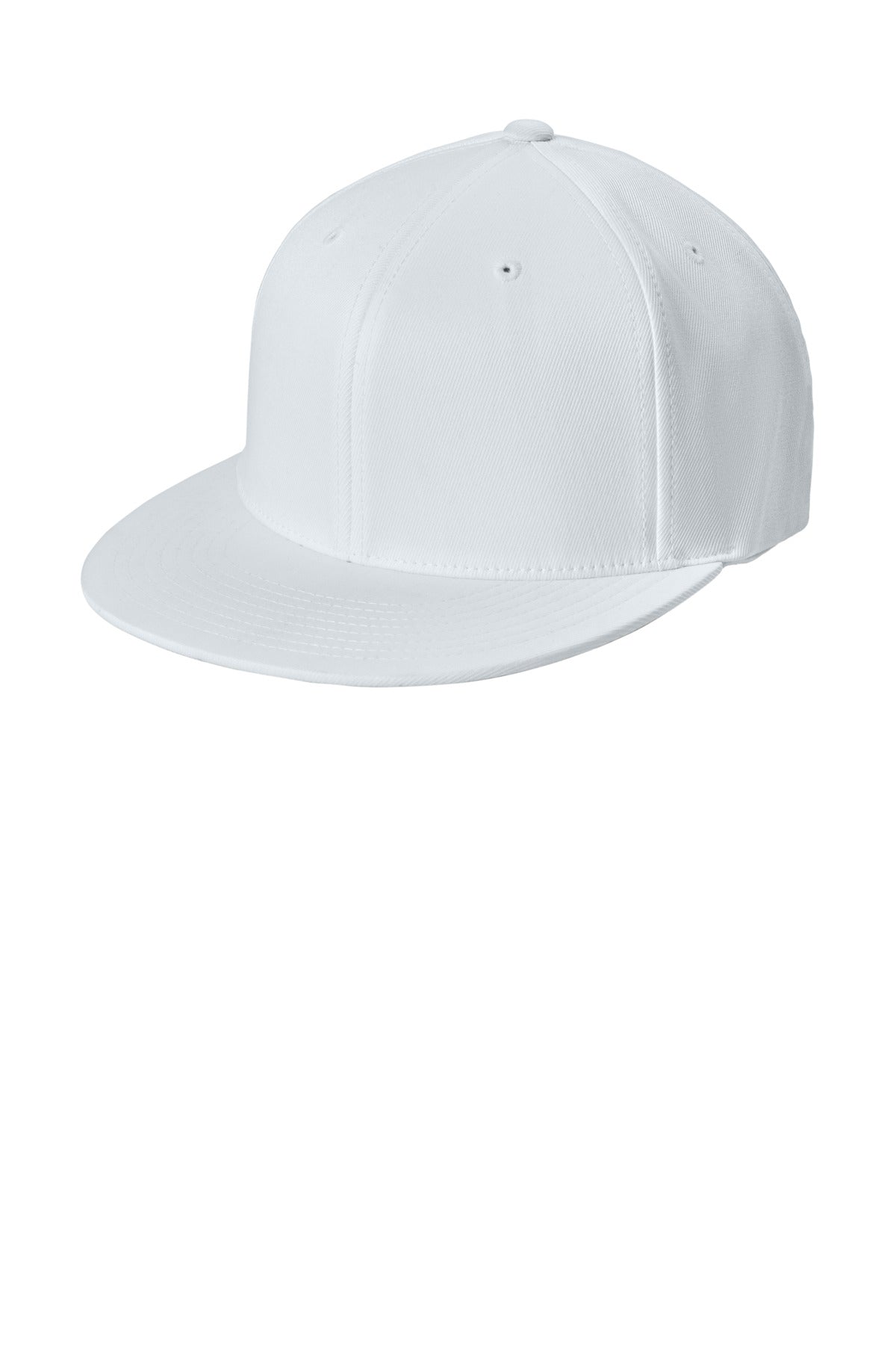 Sport-Tek Flexfit Flat Bill Cap STC56 - White