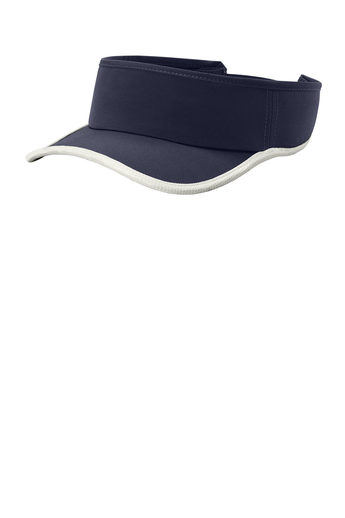 Sport-Tek Repeat Visor STC57 - True Navy/ White