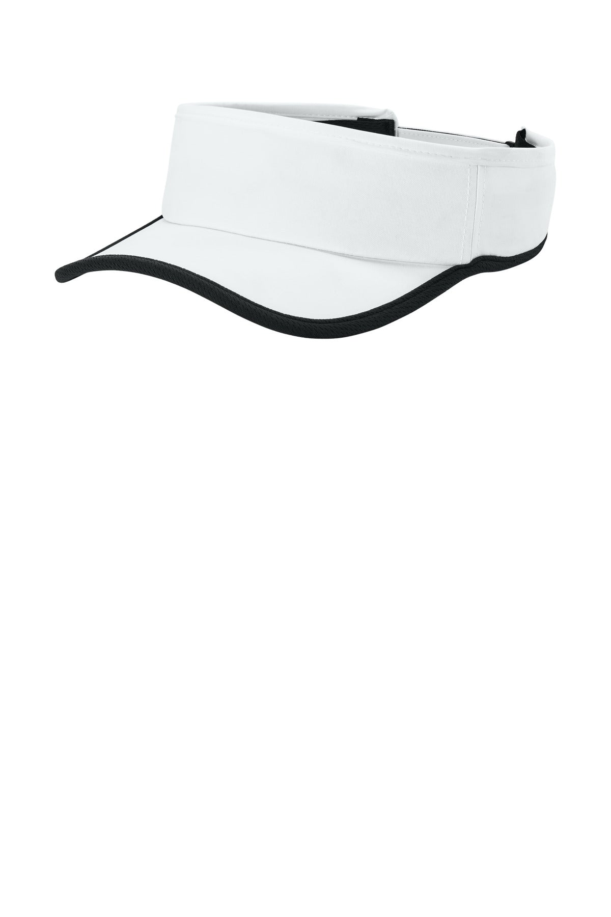 Sport-Tek Repeat Visor STC57 - White/ Black
