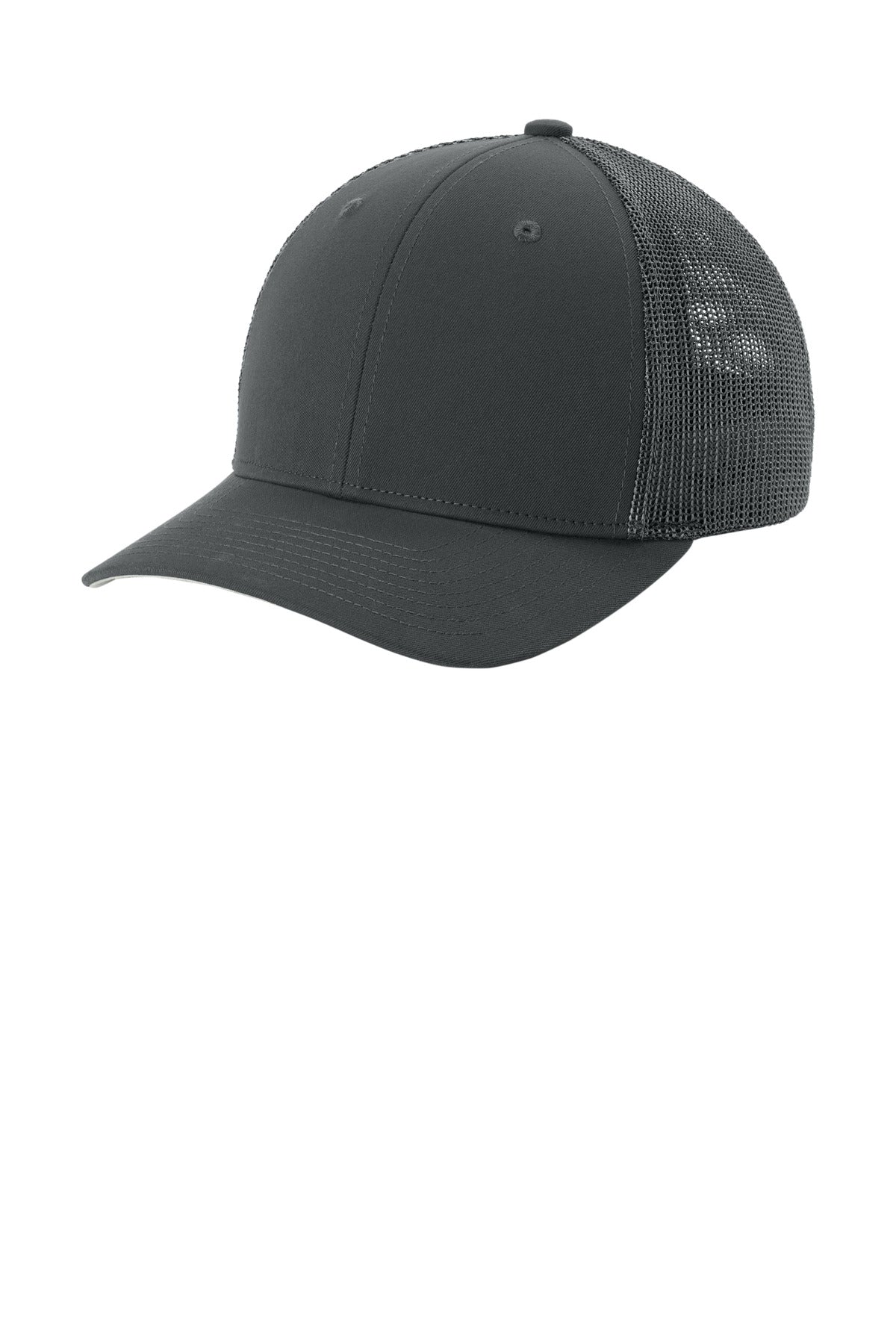 Sport-Tek Stretch-Tek Mesh Back Cap STC60 - Iron Grey/ Iron Grey