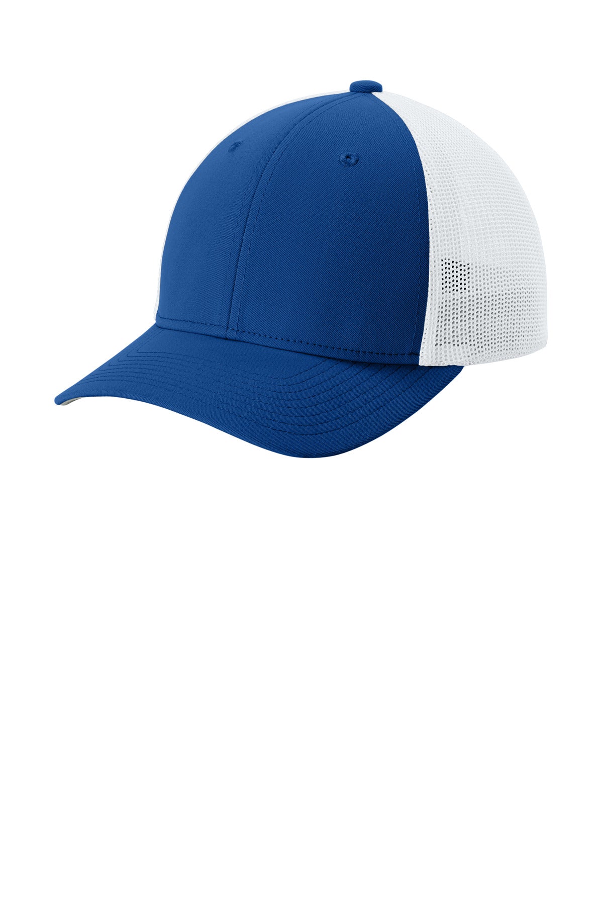 Sport-Tek Stretch-Tek Mesh Back Cap STC60 - True Royal/ White