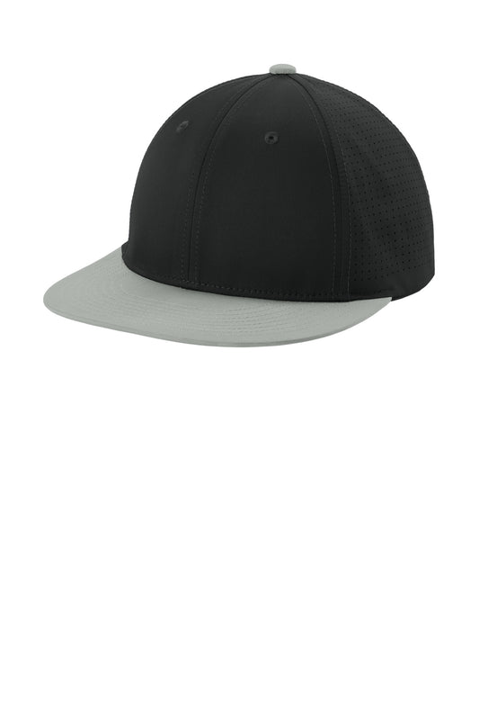 Sport-Tek Pro-Cut Stretch-Tek Cap STC64 - Black/ Silver/ Black
