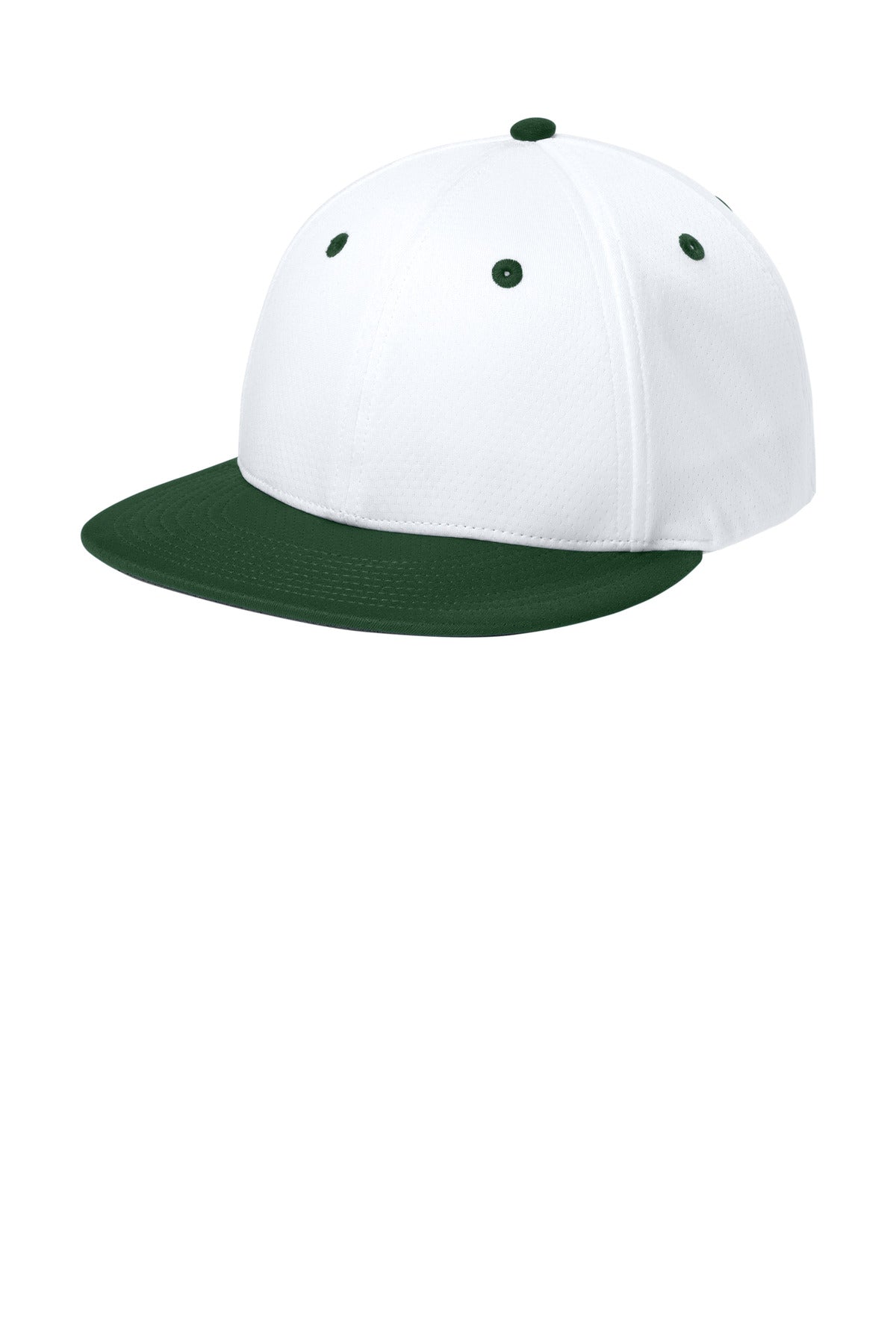 Sport-Tek Impact Mesh Stretch-Tek Cap STC70 - White/ Forest Green/ White