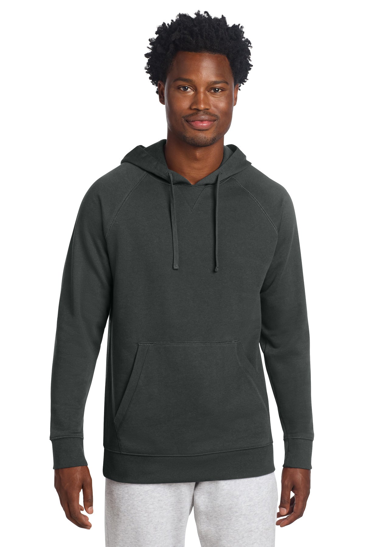 Sport-Tek Drive Fleece Pullover Hoodie STF200 - Charcoal Grey