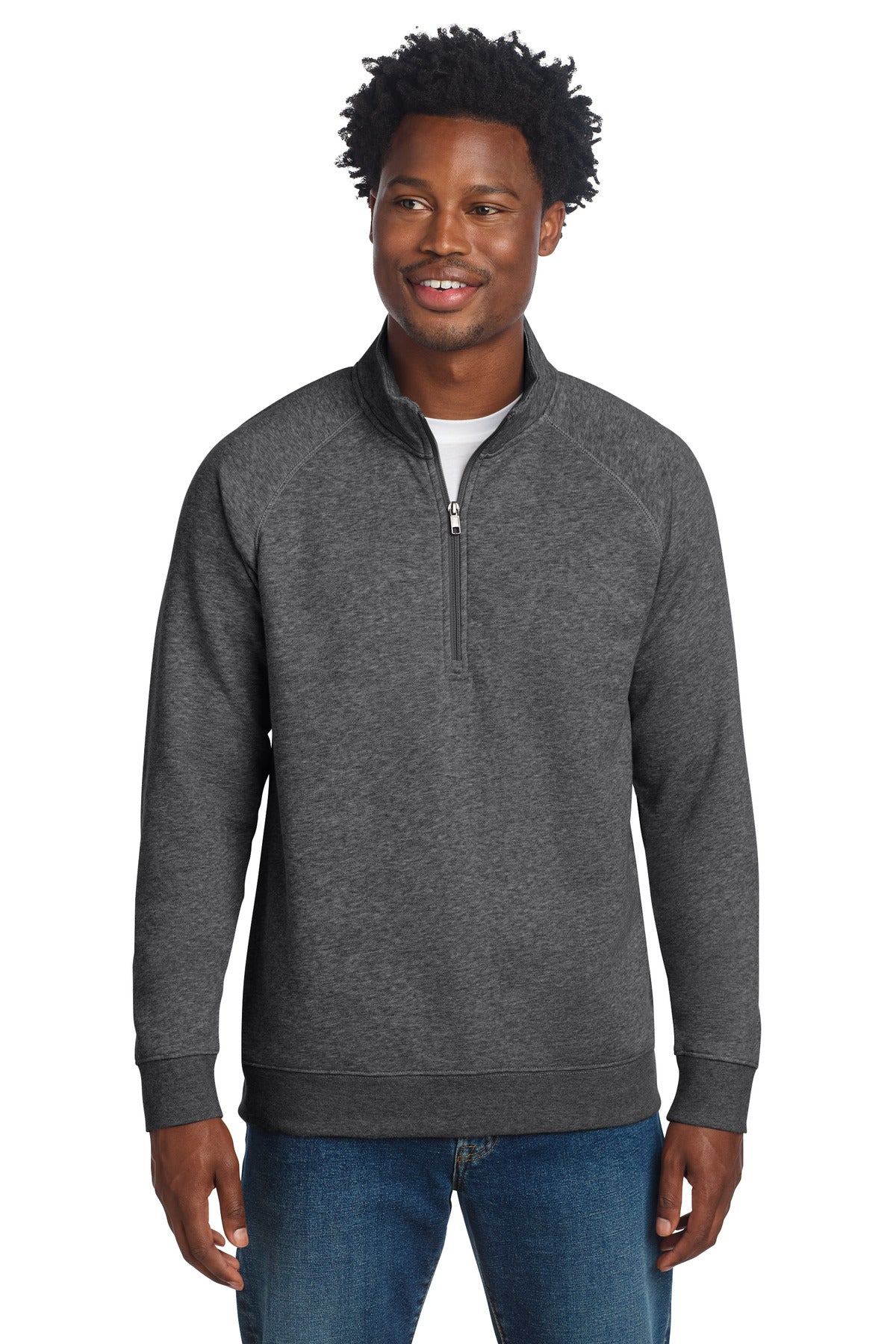 Sport-Tek Drive Fleece 1/4-Zip Pullover STF202 - Graphite Heather