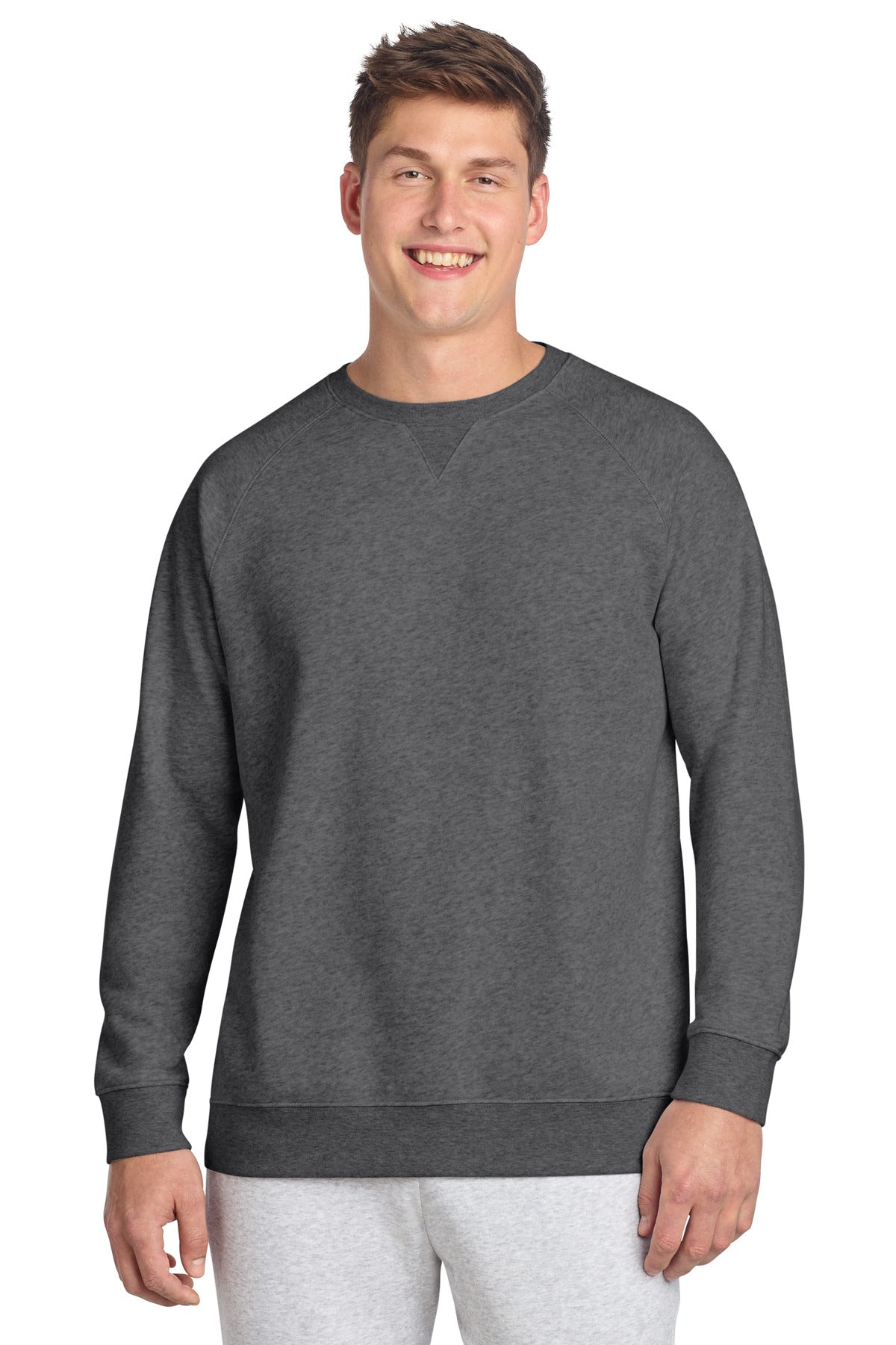 Sport-Tek Drive Fleece Crewneck STF203 - Graphite Heather
