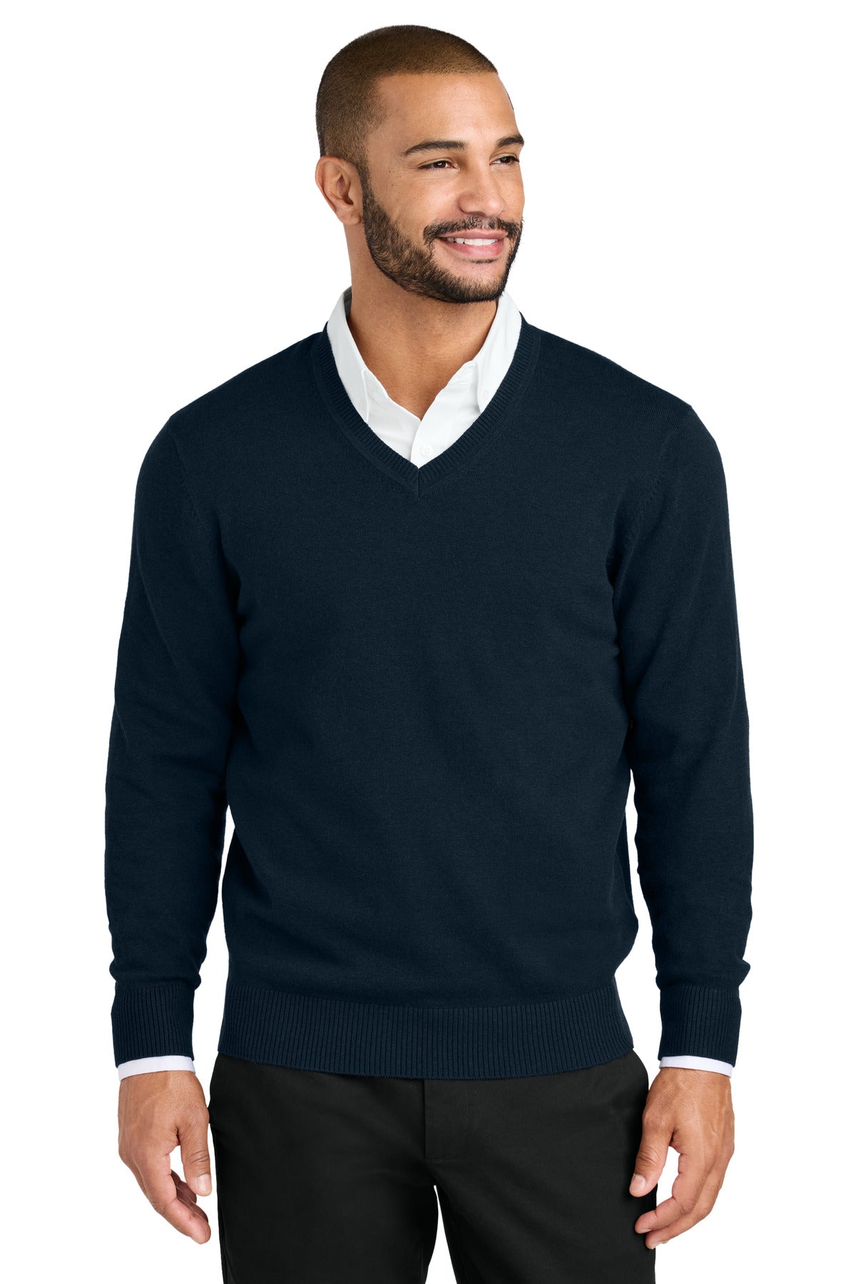 Port Authority Easy Care V-Neck Sweater SW2850 - River Blue Navy