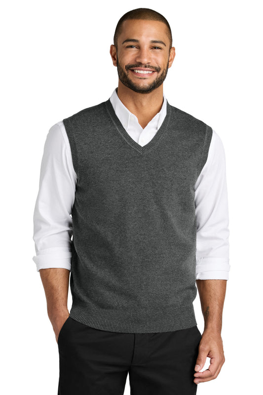 Port Authority Easy Care Sweater Vest SW2860 - Charcoal Heather