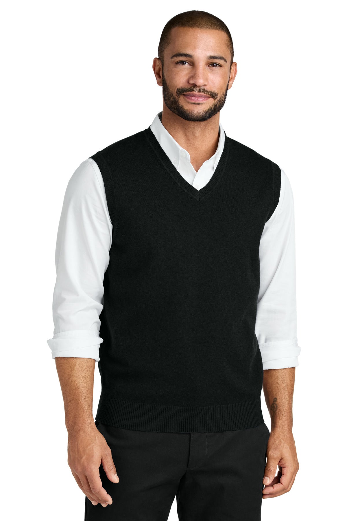 Port Authority Easy Care Sweater Vest SW2860 - Deep Black
