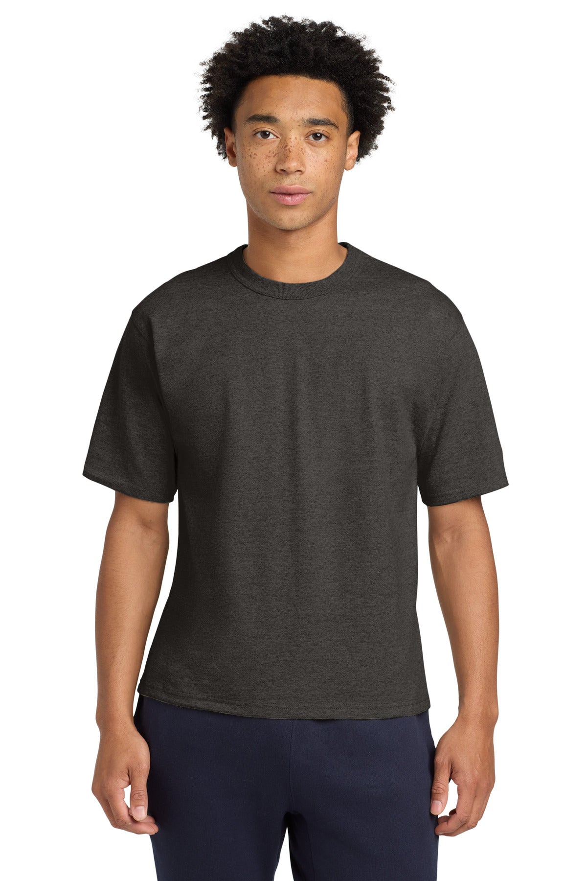 Champion   Heritage 7-Oz. Jersey Tee T105 - Charcoal Heather