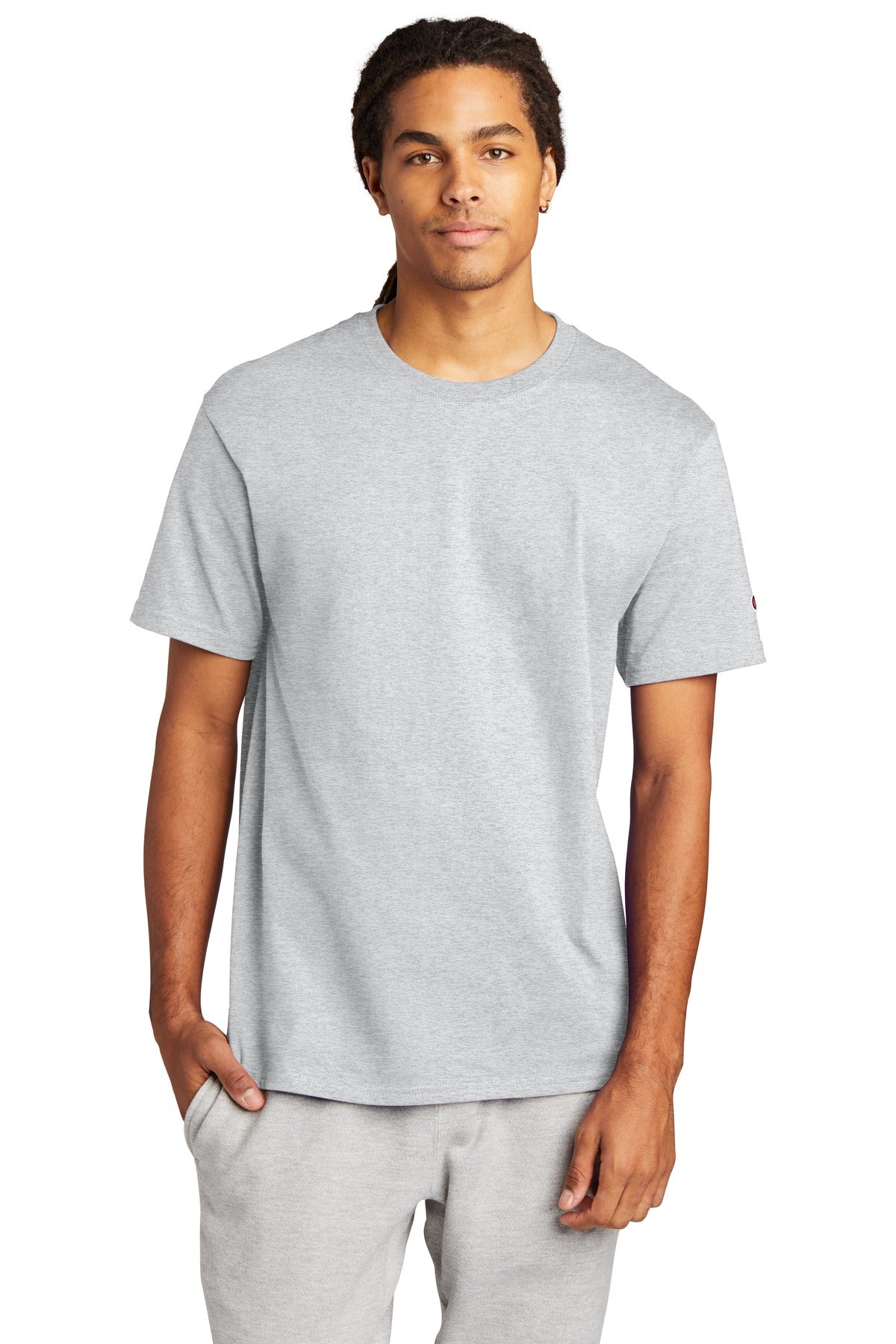 Champion   Heritage 6-Oz. Jersey Tee T425 - Ash