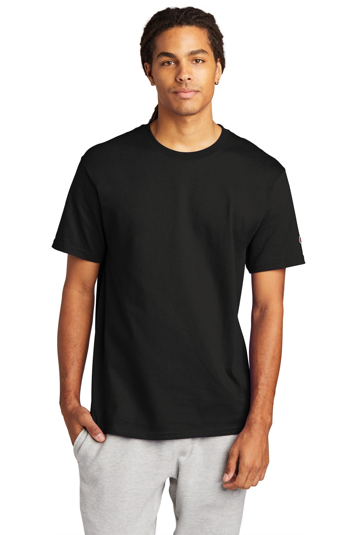 Champion   Heritage 6-Oz. Jersey Tee T425 - Black