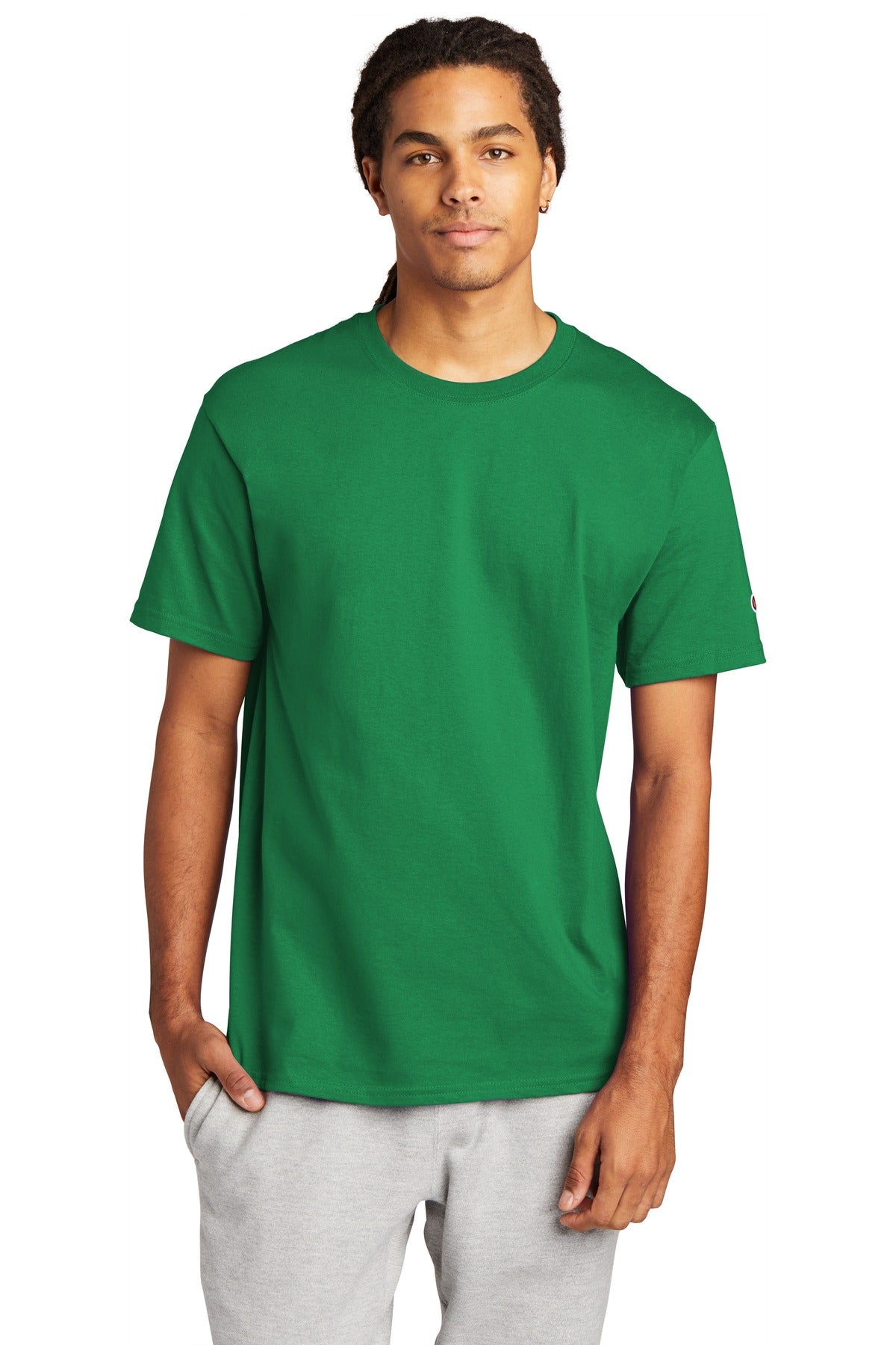 Champion   Heritage 6-Oz. Jersey Tee T425 - Kelly Green