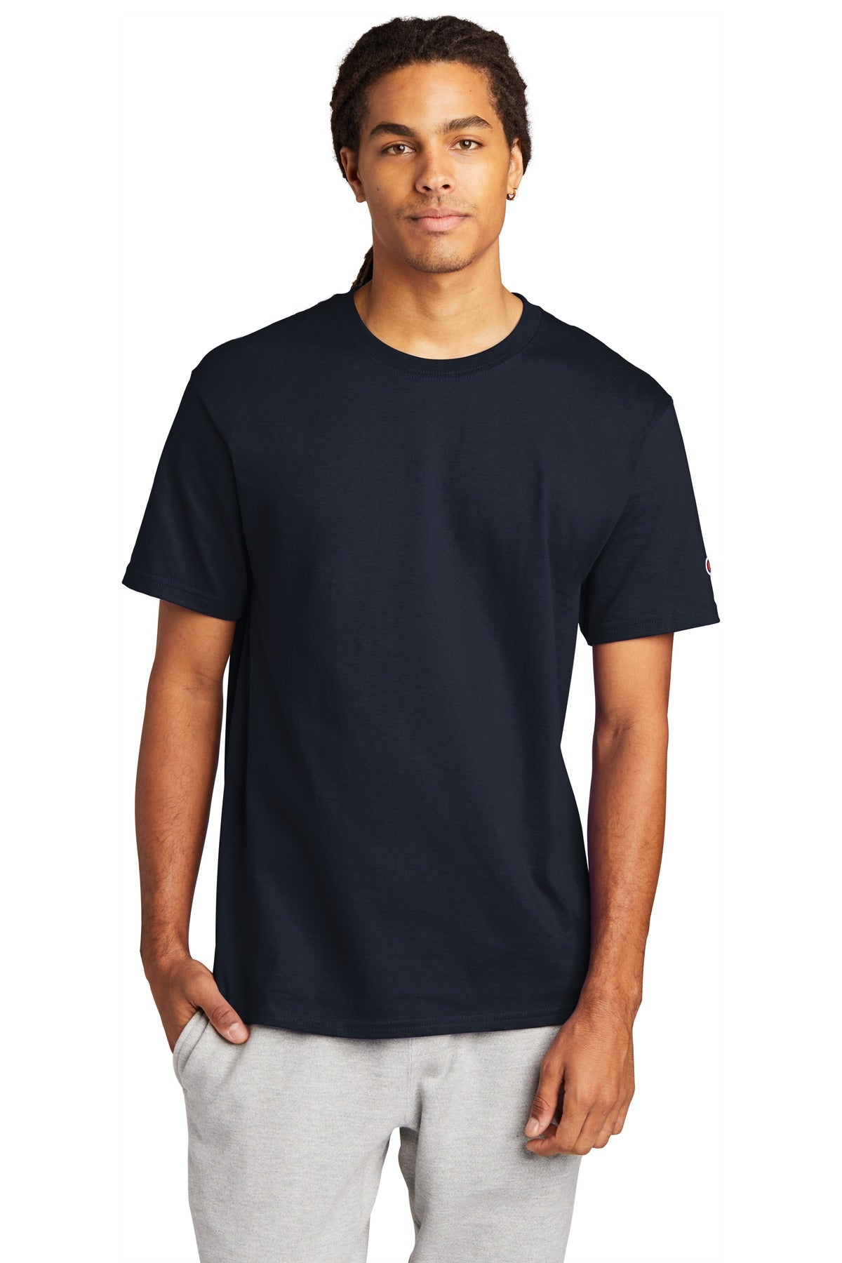 Champion   Heritage 6-Oz. Jersey Tee T425 - Navy