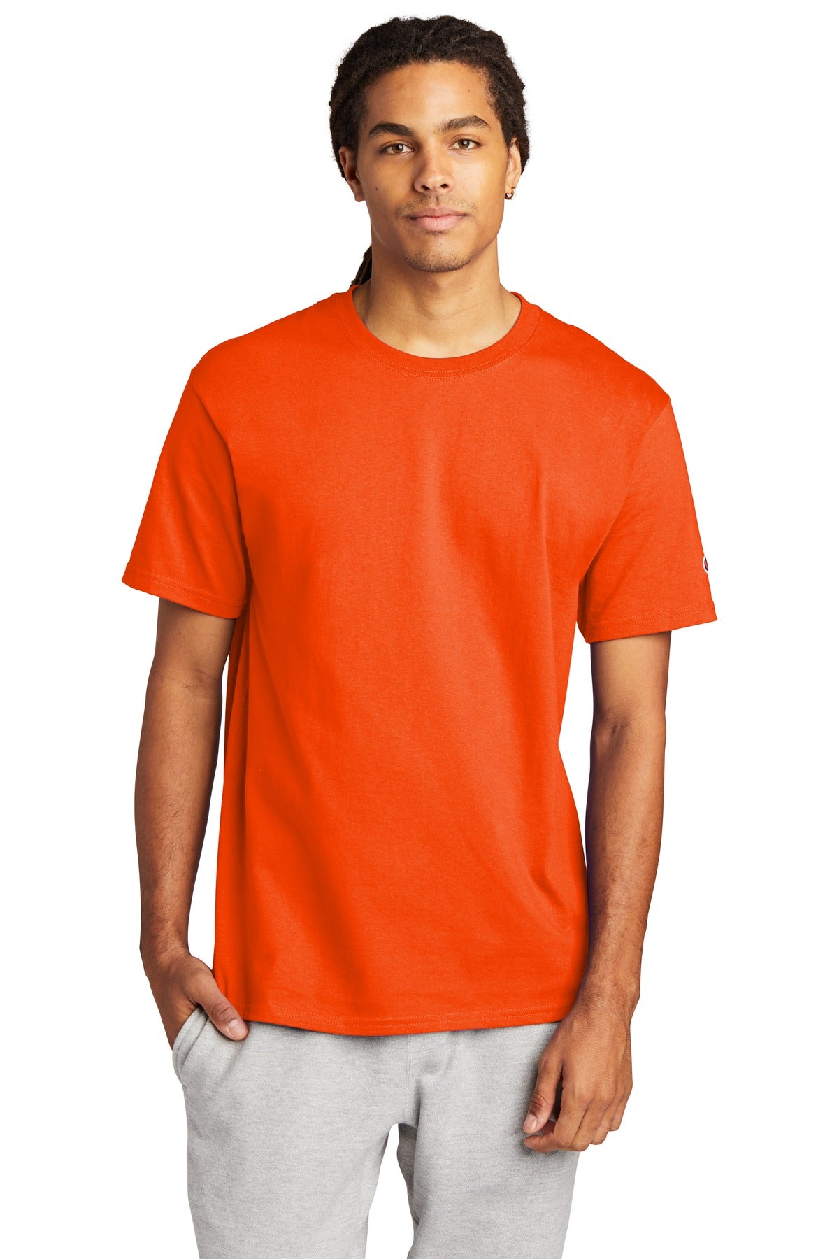 Champion   Heritage 6-Oz. Jersey Tee T425 - Orange