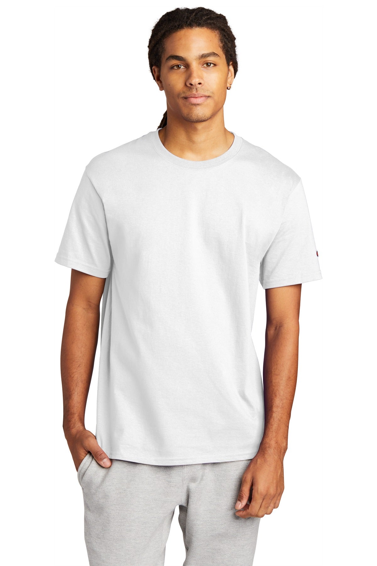 Champion   Heritage 6-Oz. Jersey Tee T425 - White