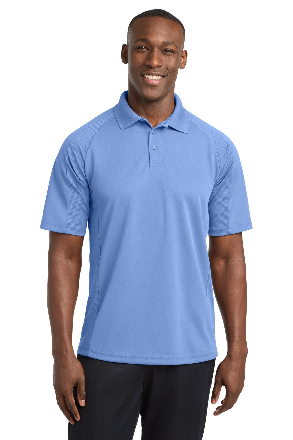 Sport-Tek Dri-Mesh Pro Polo. T474 - Carolina Blue