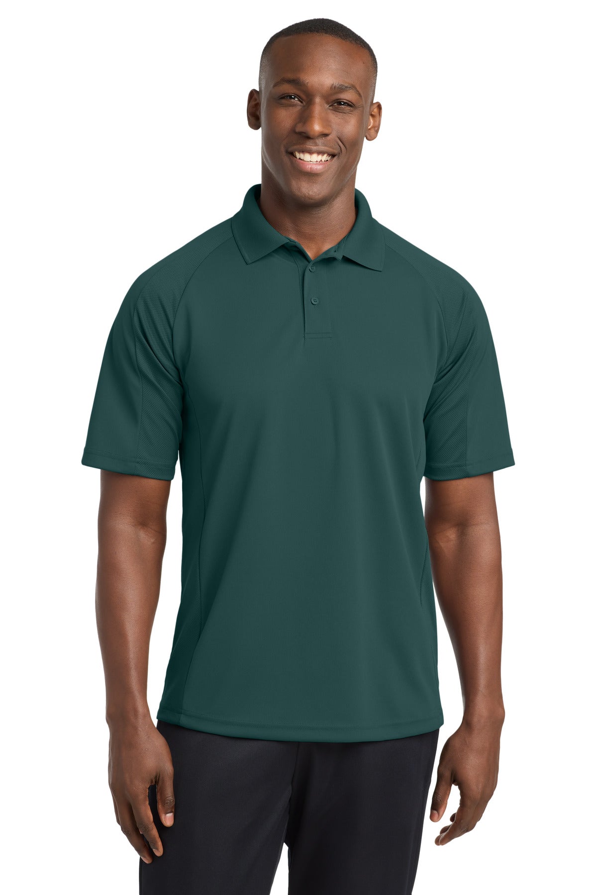 Sport-Tek Dri-Mesh Pro Polo. T474 - Dark Green