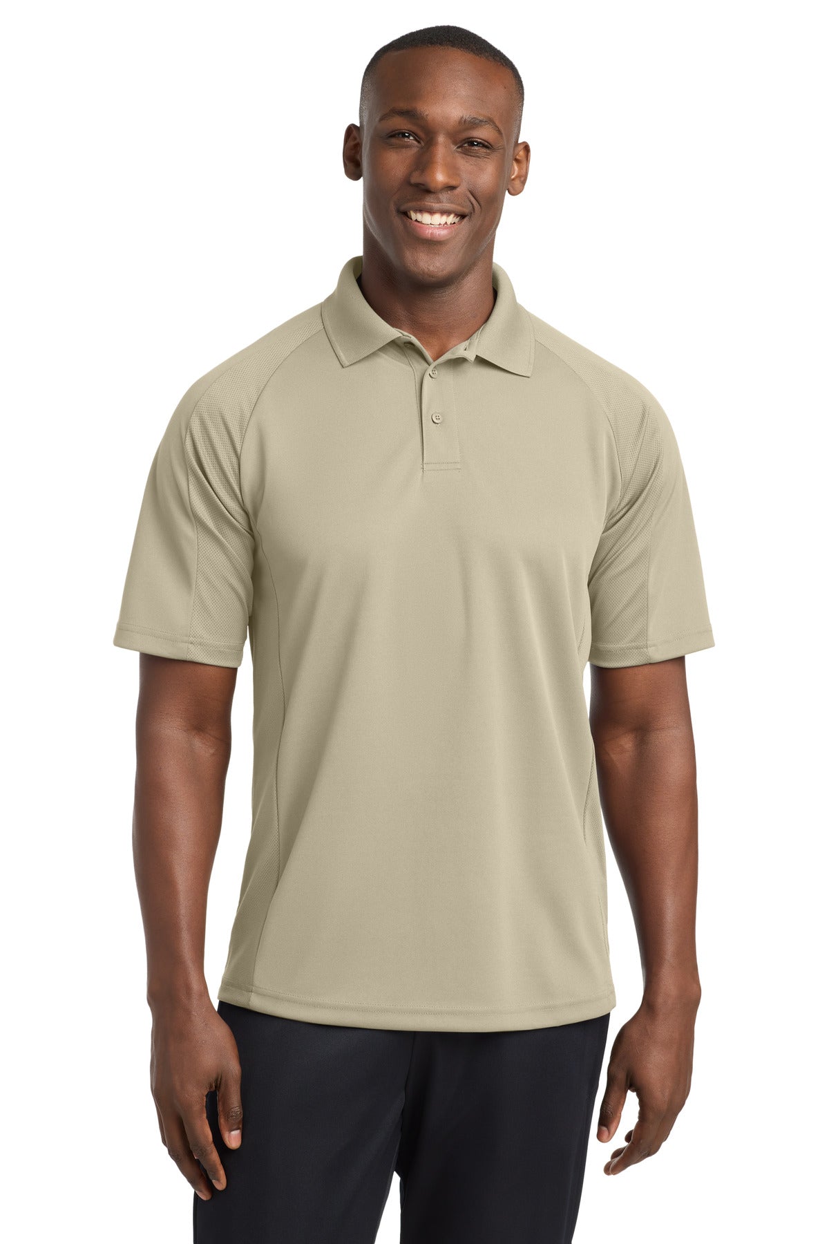 Sport-Tek Dri-Mesh Pro Polo. T474 - Sandstone