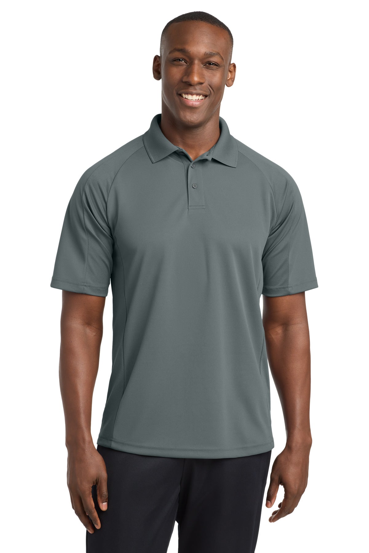 Sport-Tek Dri-Mesh Pro Polo. T474 - Steel
