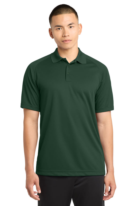 Sport-Tek Dry Zone Raglan Polo. T475 - Forest Green