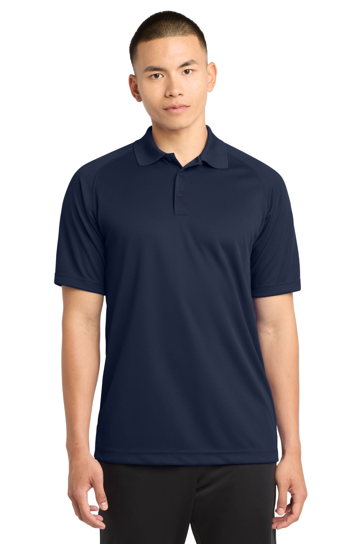 Sport-Tek Dry Zone Raglan Polo. T475 - True Navy
