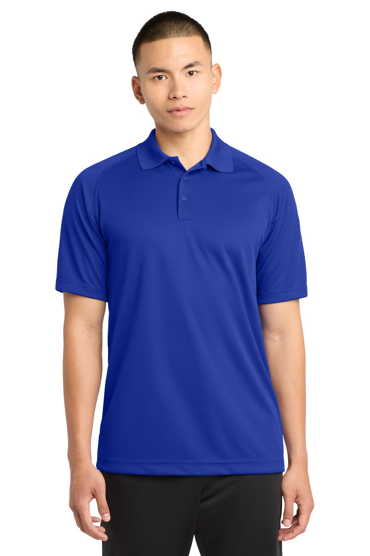 Sport-Tek Dry Zone Raglan Polo. T475 - True Royal