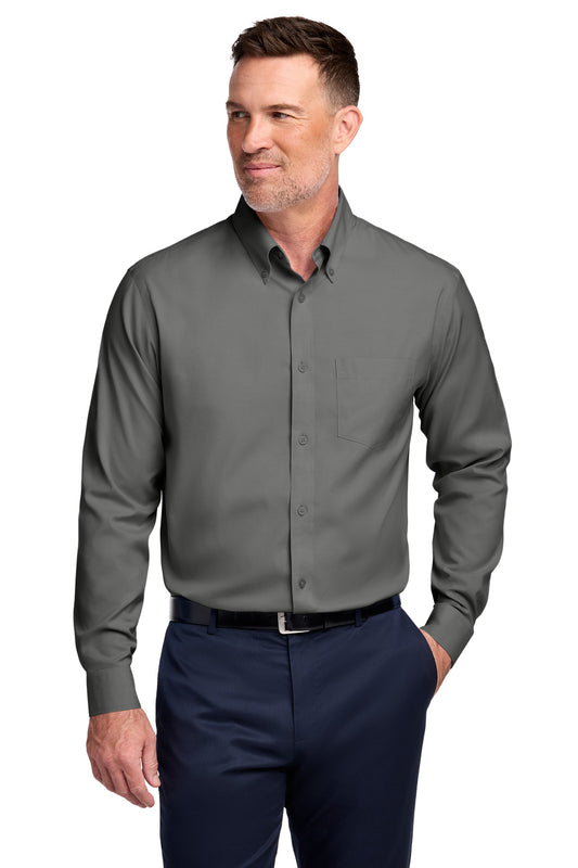 Brooks Brothers Tall Wrinkle-Free Stretch Pinpoint Shirt TBB18000 - Deep Black