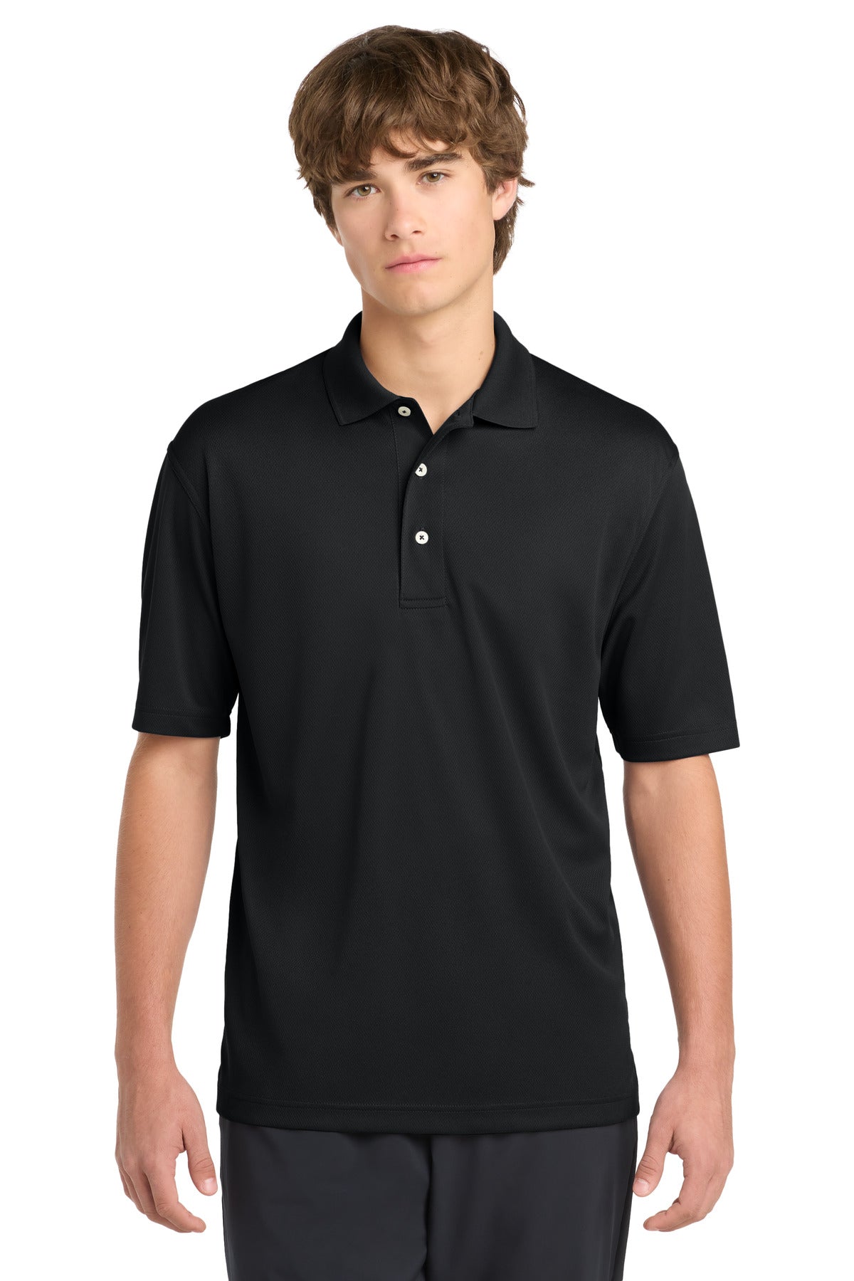 Sport-Tek Tall Dri-Mesh Polo. TK469 - Black