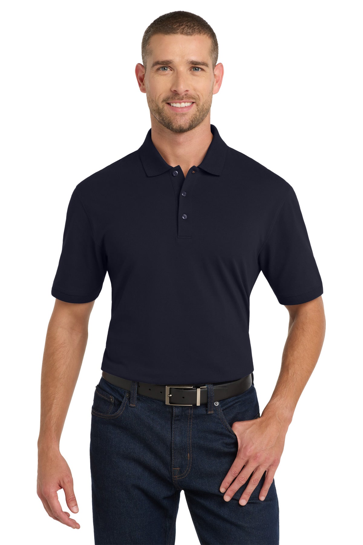 Port Authority Tall EZCotton Polo TK8000 - Navy