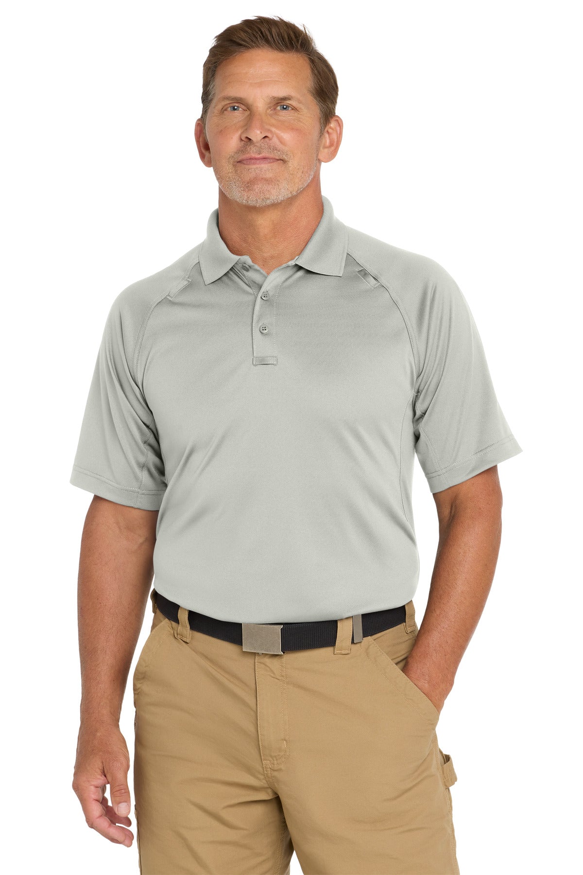 CornerStone Tall Select Snag-Proof Tactical Polo. TLCS410 - Light Grey