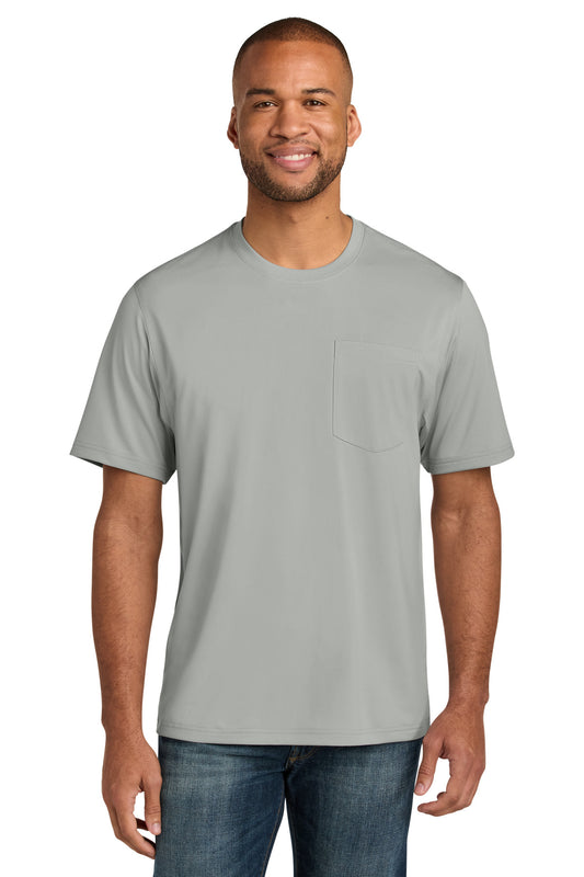 CornerStone Tall Workwear Pro Short Sleeve Pocket Tee TLCS440P - Light Grey