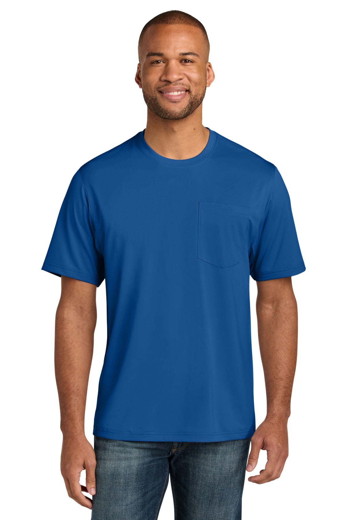 CornerStone Tall Workwear Pro Short Sleeve Pocket Tee TLCS440P - Royal