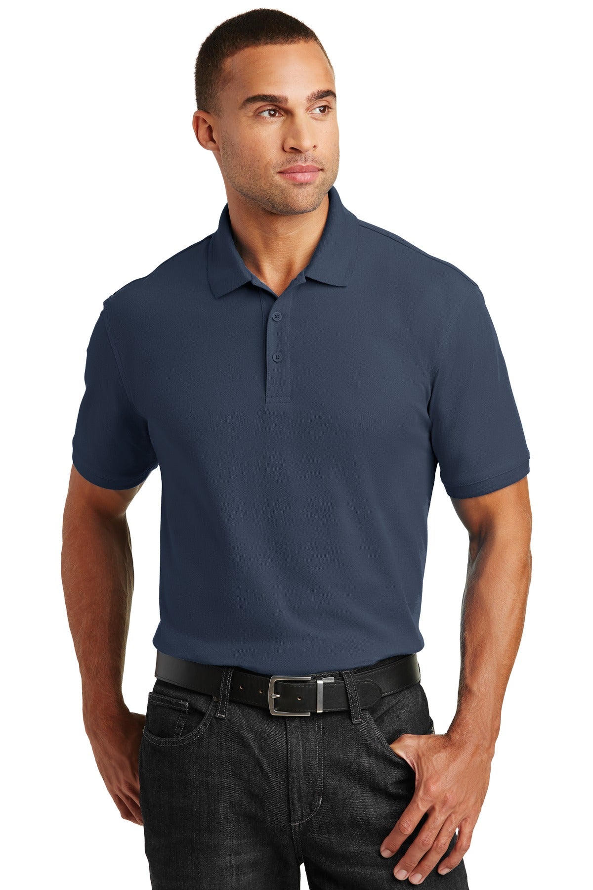 Port Authority Tall Core Classic Pique Polo. TLK100 - River Blue Navy