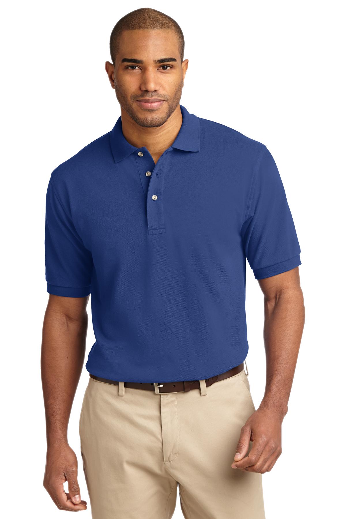 Port Authority Tall Heavyweight Cotton Pique Polo.  TLK420 - Royal