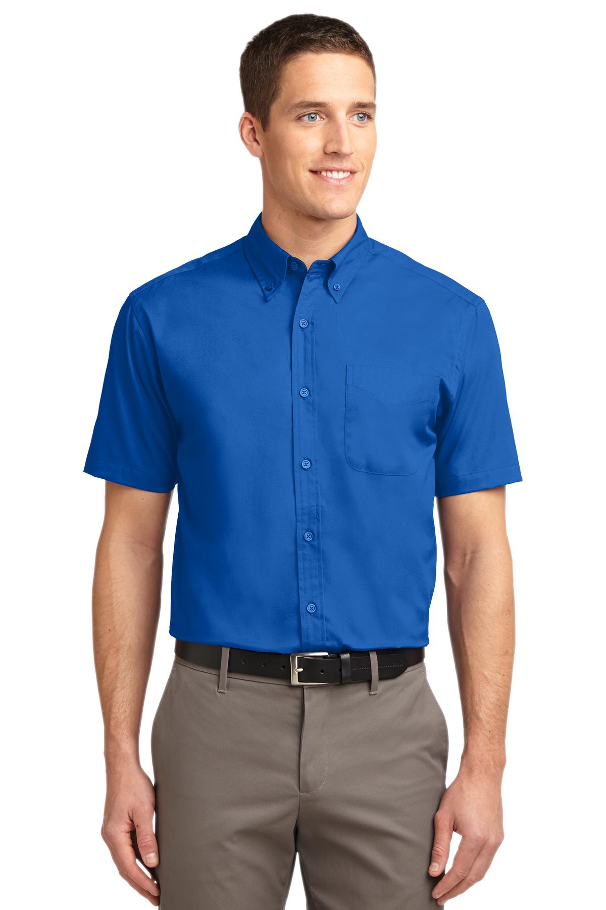 Port Authority Tall Short Sleeve Easy Care Shirt. TLS508 - Strong Blue