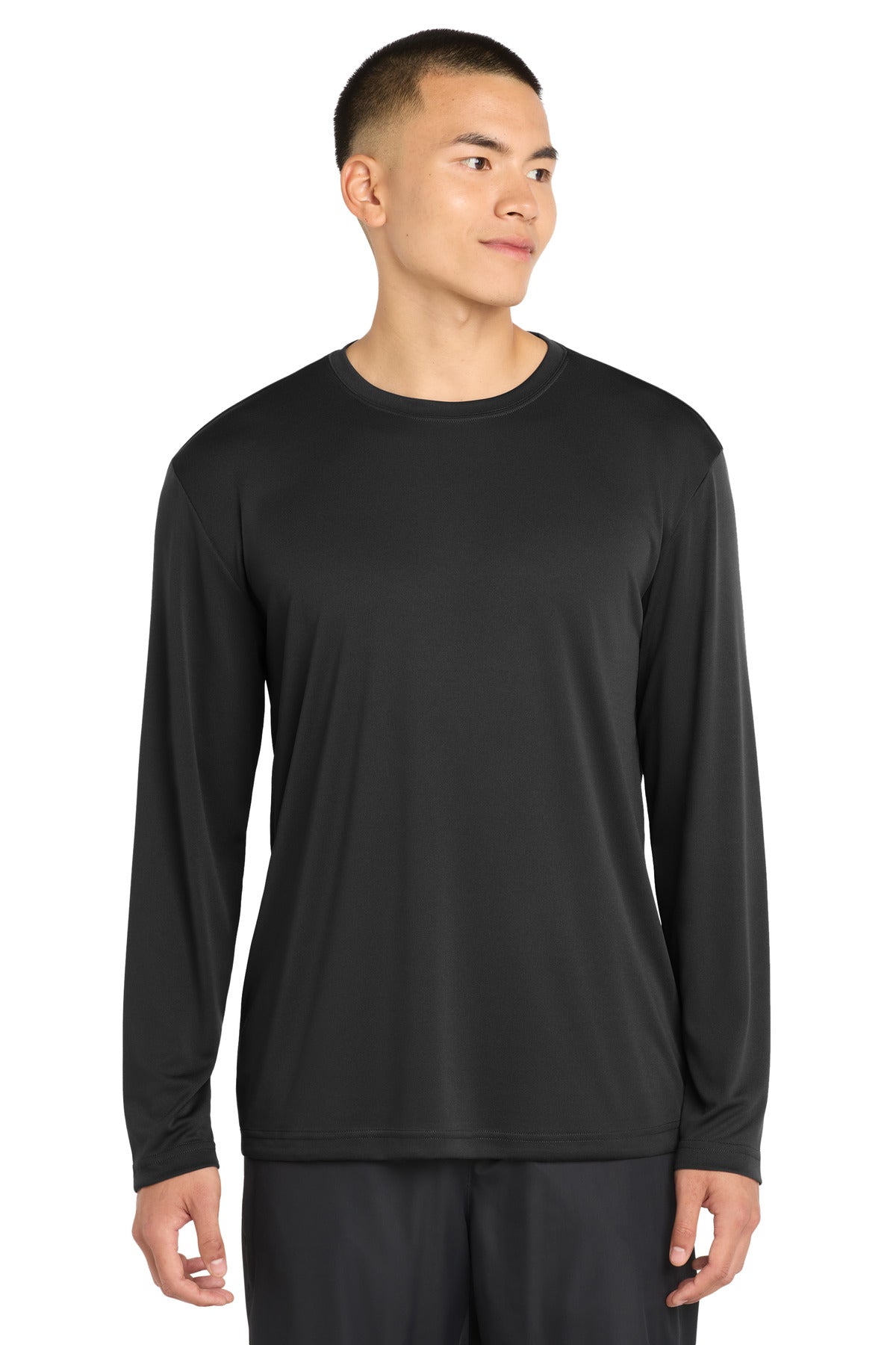 Sport-Tek Tall Long Sleeve PosiCharge Competitor Tee. TST350LS - Black