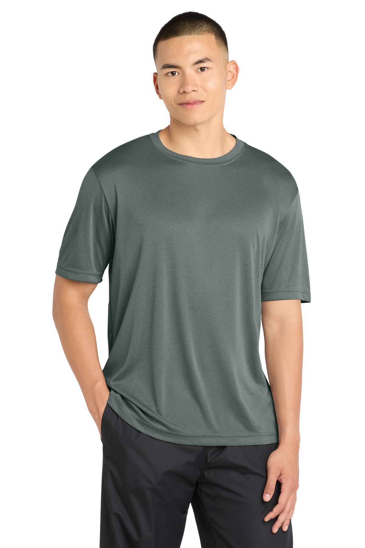Sport-Tek Tall PosiCharge Competitor  Tee. TST350 - Grey Concrete Heather