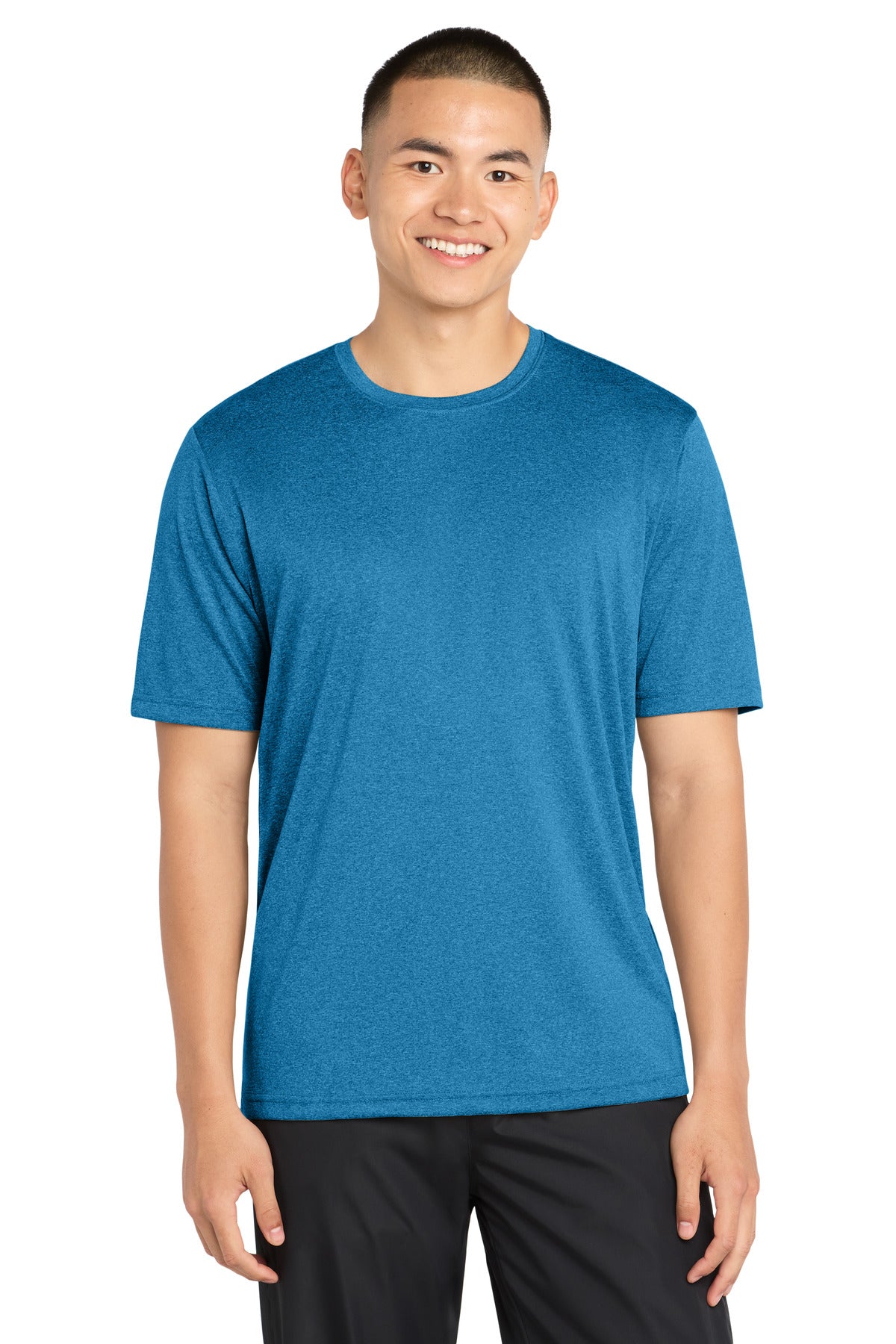 Sport-Tek Tall Heather Contender Tee. TST360 - Blue Wake Heather