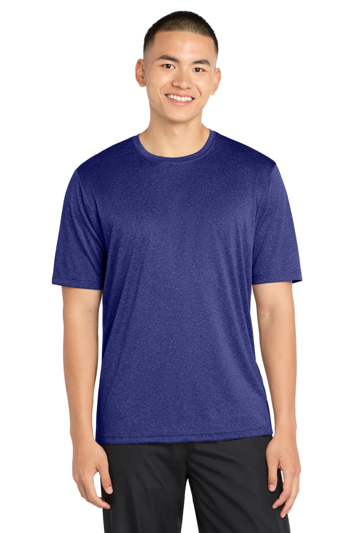Sport-Tek Tall Heather Contender Tee. TST360 - Cobalt Heather