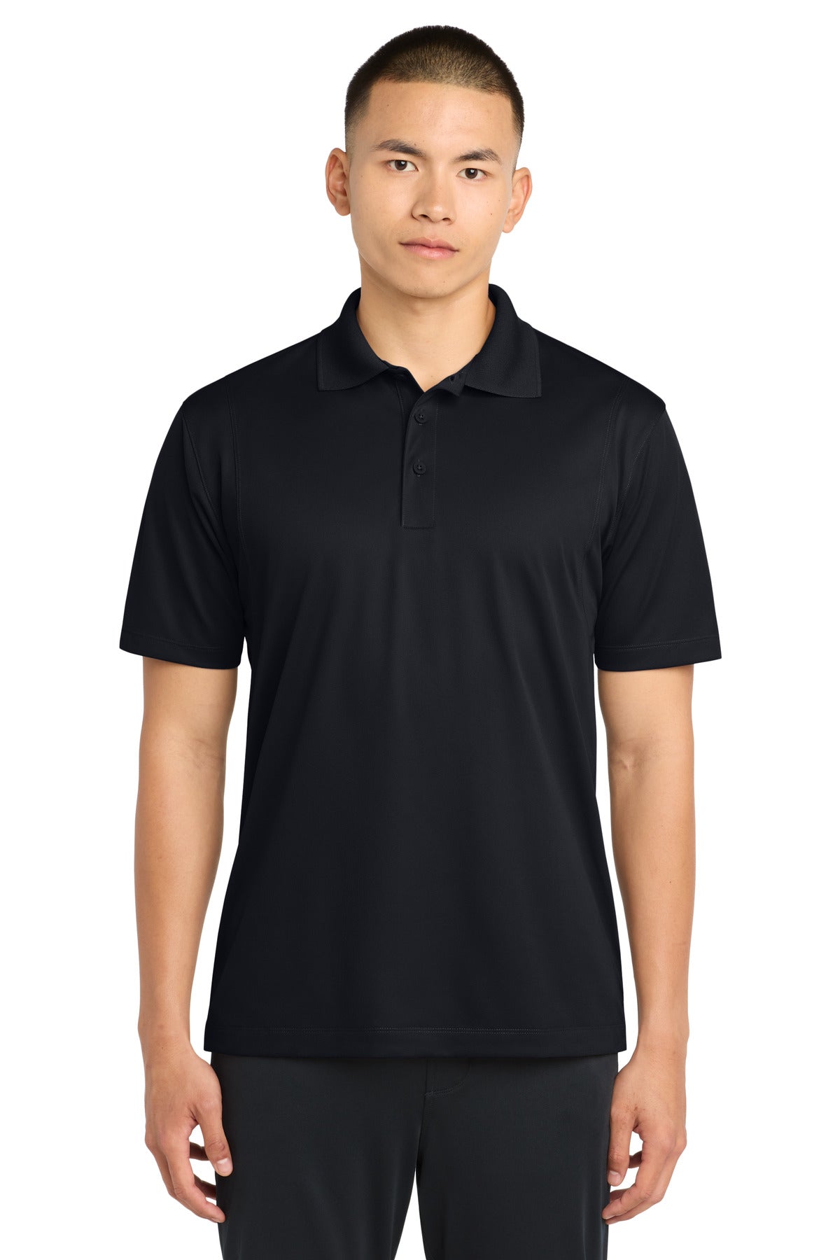 Sport-Tek Tall Micropique Sport-Wick Polo. TST650 - Black