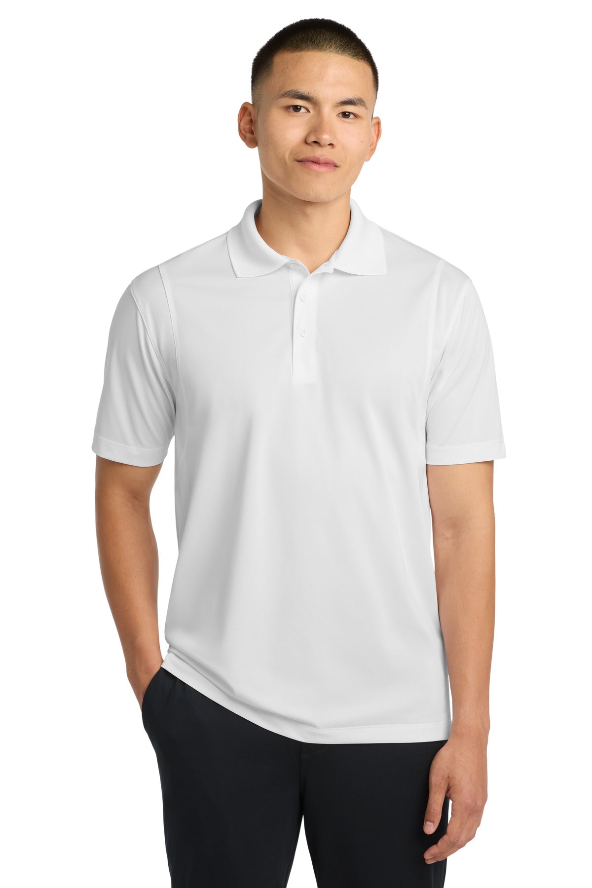 Sport-Tek Tall Micropique Sport-Wick Polo. TST650 - White