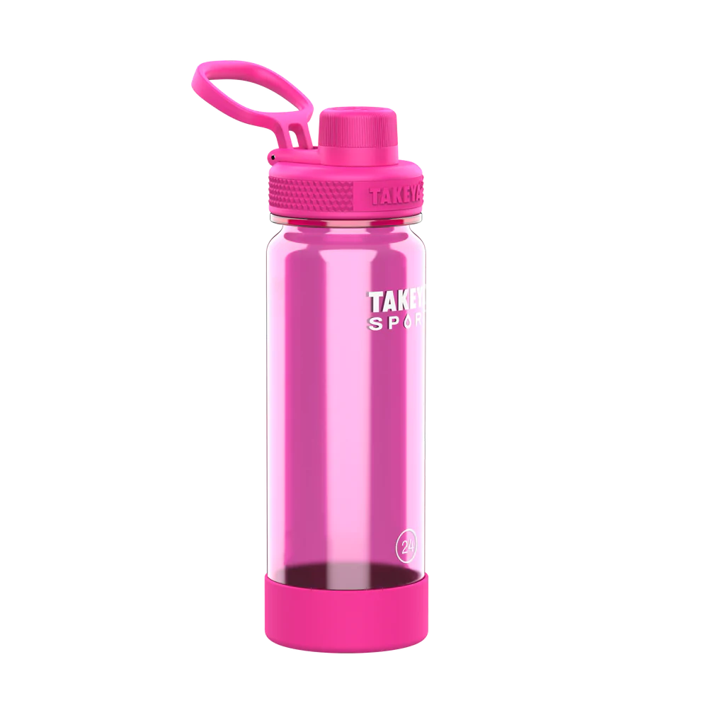 Takeya 24 oz Tritan Sport Water Bottle With Spout Lid