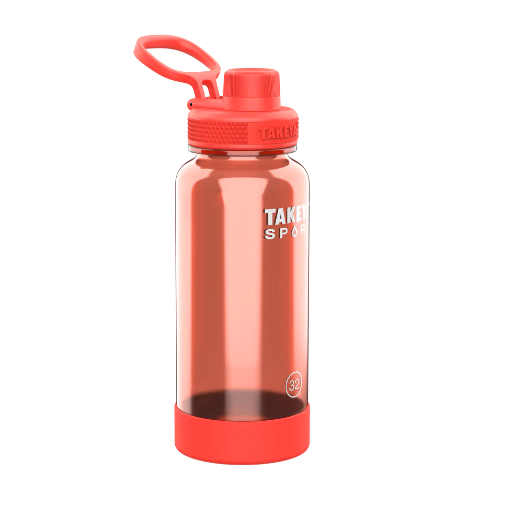 Takeya 32 oz Tritan Sport Water Bottle With Spout Lid