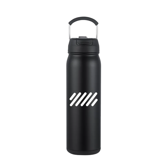 Slate 24 oz Bottle with Dual Lid